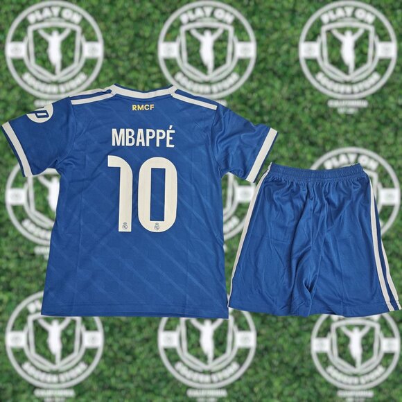 Kids Real Madrid 25/26 Third Mbappe Kit - Picture 2 of 3